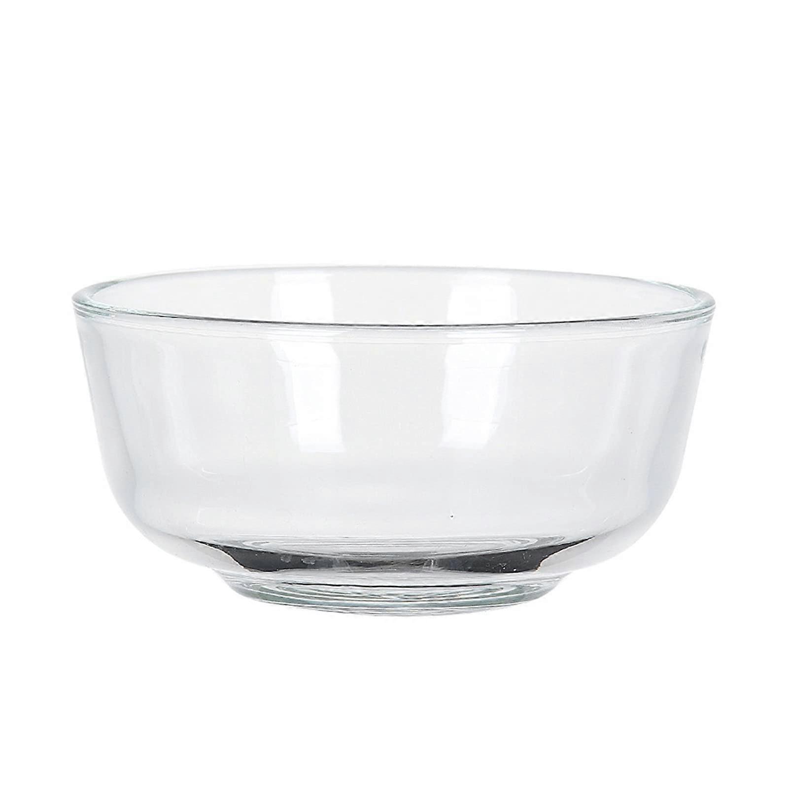 Large Heatproof Glass Mixing Bowl  Clear Salad Serving Bowl with Stackable Storage Design