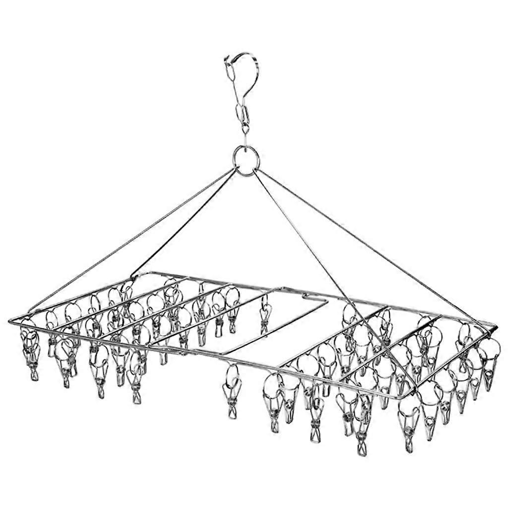 Clothes Drying Rack Foldable MultiClip Hanger for Socks Towels Bras Underwear Space Saving