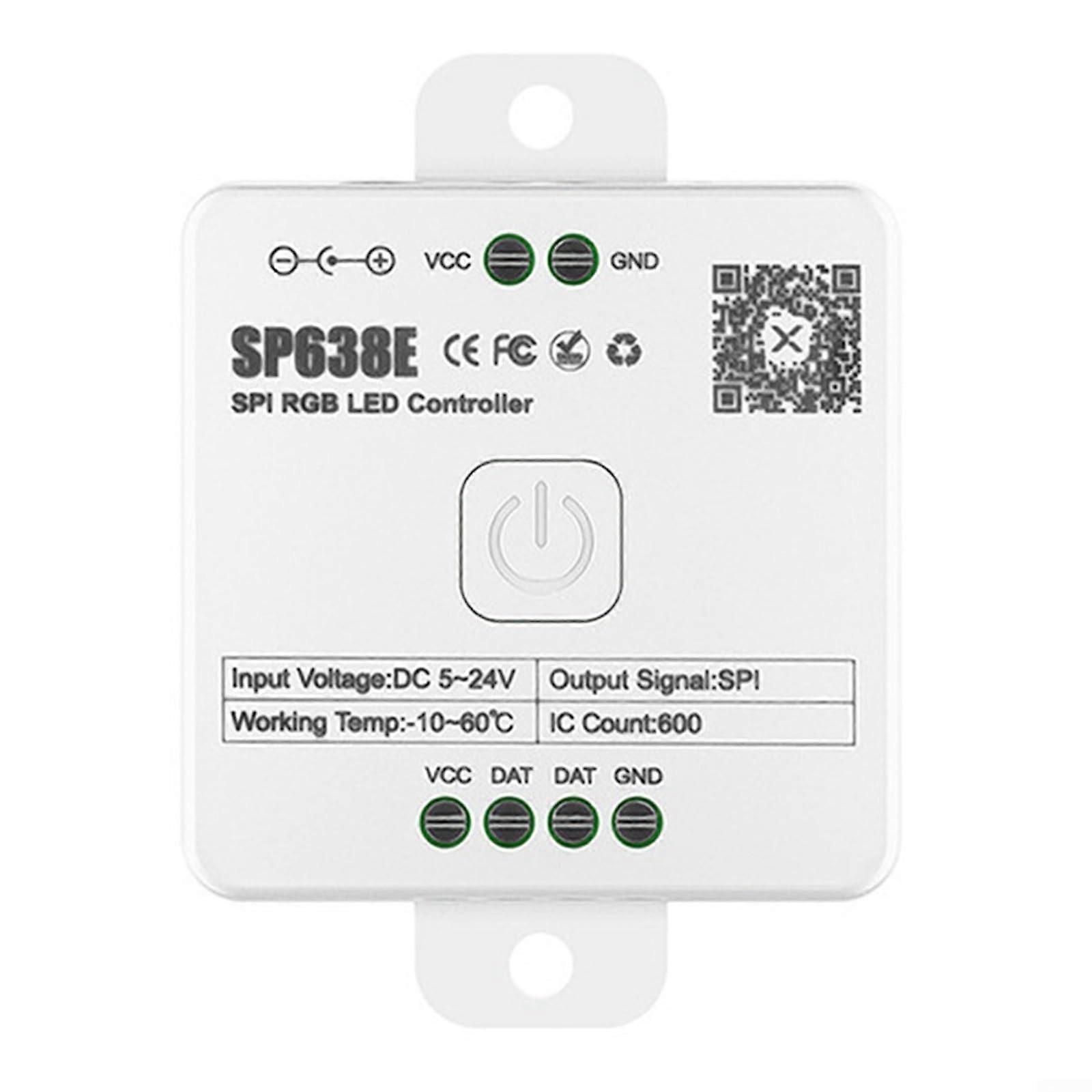 LED Music Controller RGB LED Strip Sync DC5V24V Smart App Control 146 Modes SP639E