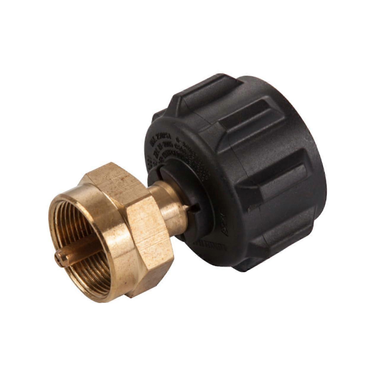 Propane Tank Adapter QCC1 Refill Coupler Solid Brass with Flow Protection for Heaters and Fire Pits