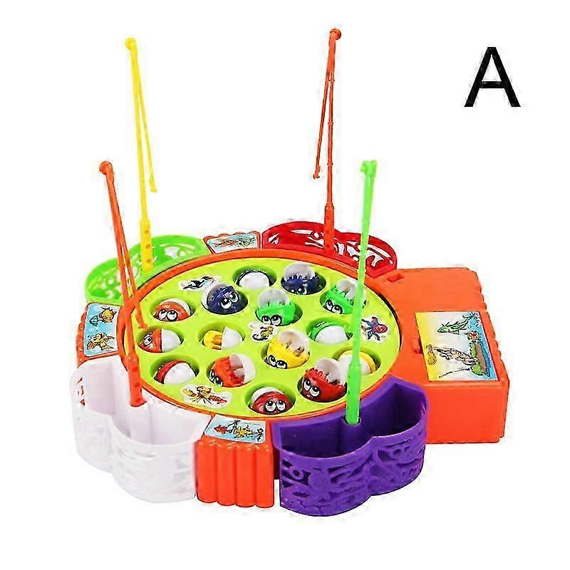Jeu de pêche pour enfants, jouet musical électrique rotatif, ensemble de poissons magnétiques, cadeau idéal pour les sports de plein air, nouveauté