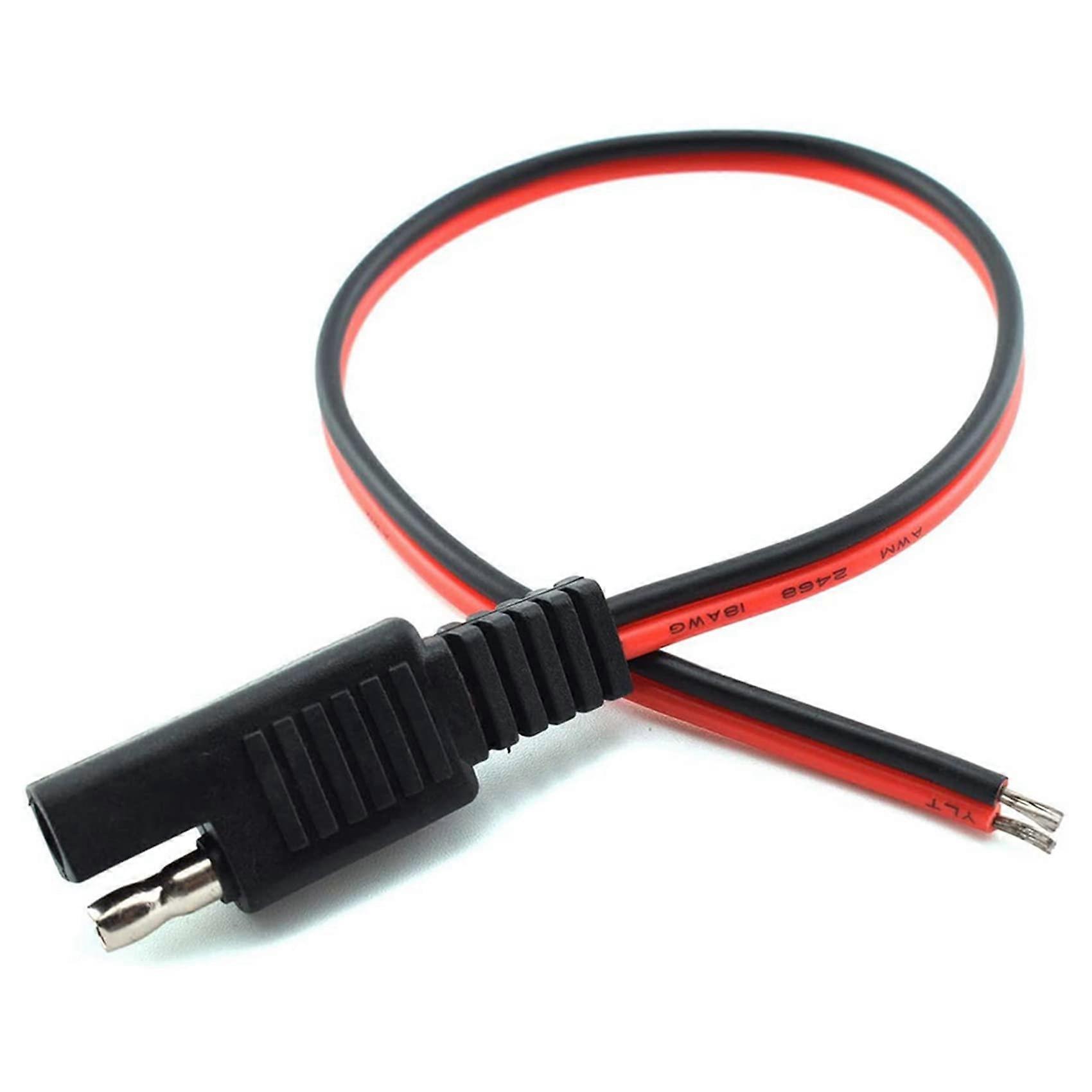 4Pack 18AWG SAE Extension Cable 1Ft, Pure Copper Solar Panel SAE Connector with Quick Release