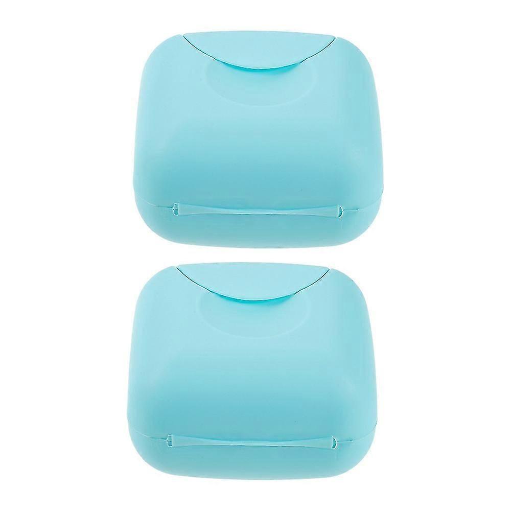 Plastic Storage Box Protective Case for Storage 10Pcs Blue