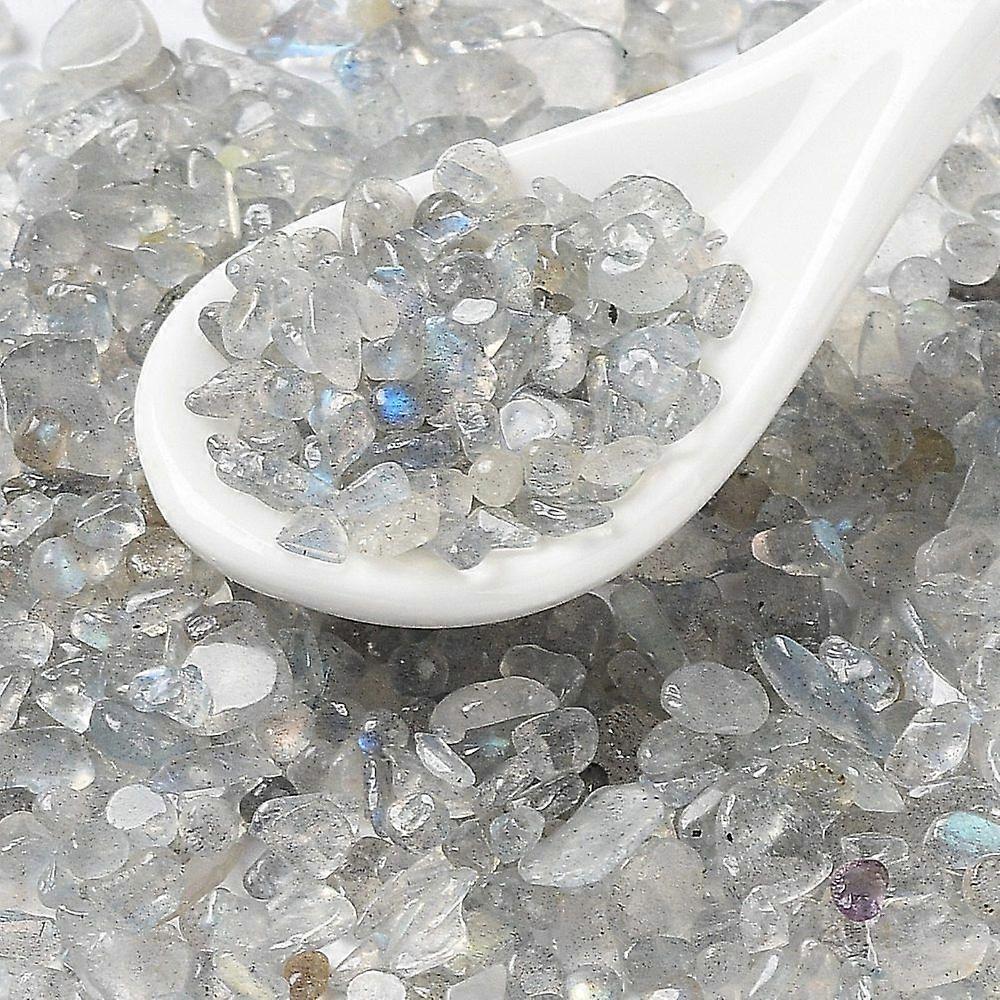 Natural Labradorite Beads No Hole Chips 5~7x5~7mm.