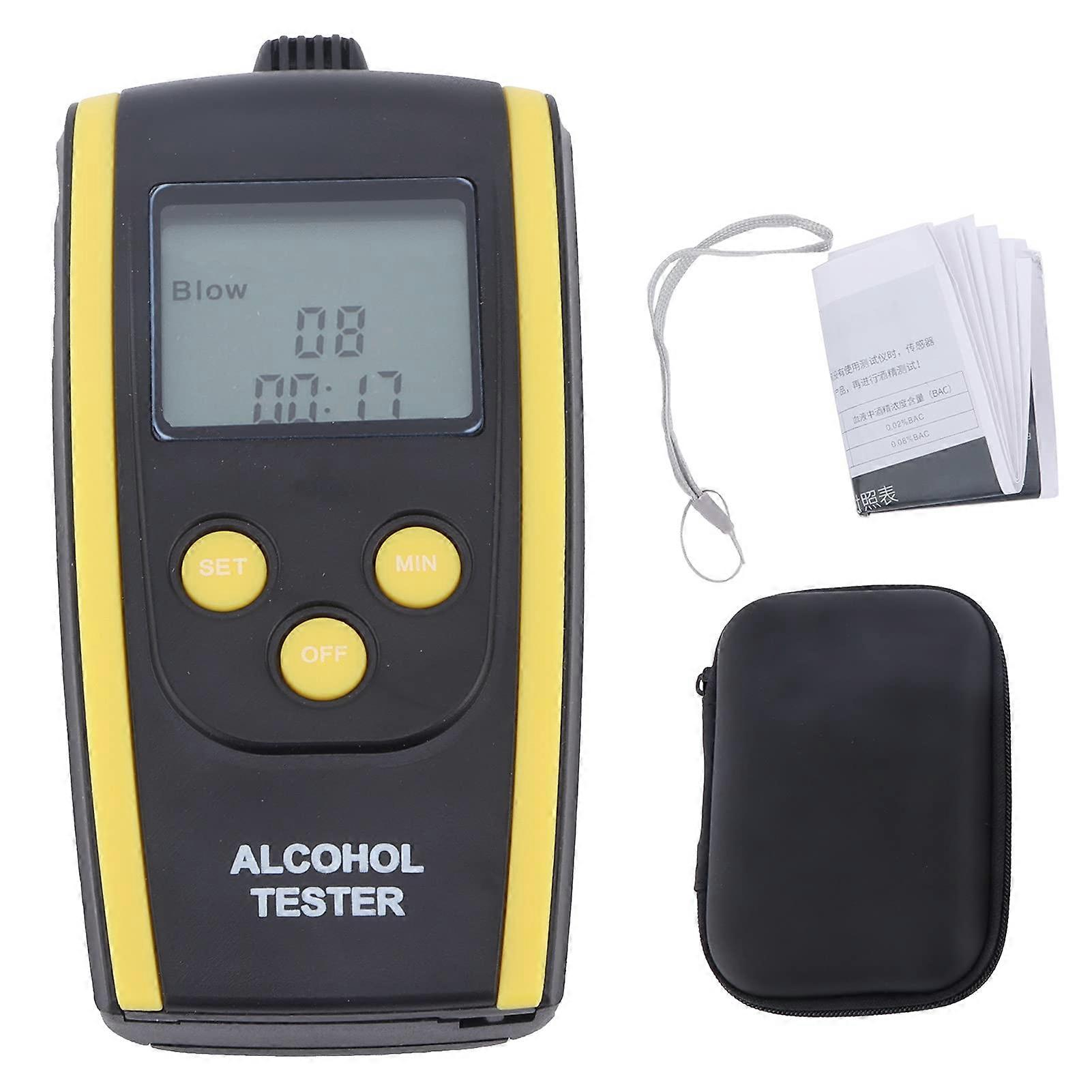 Breathalyzer Alcohol Tester ABS Material for Quick Screening and Safe Driving