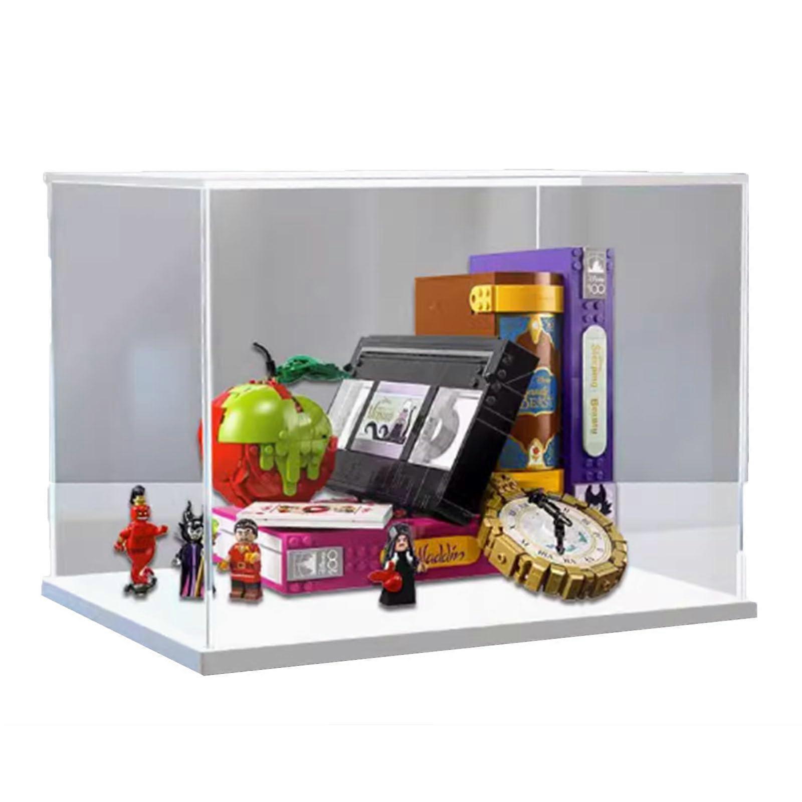 Acrylic Display Case for 43227 Villain Roundup Model, Dustproof Clear Box, Durable Stackable Design