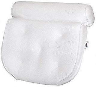 Luxury Bath Pillow with Ergonomic Head and Neck Support, Quick Dry Mesh, Strong Suction Cups
