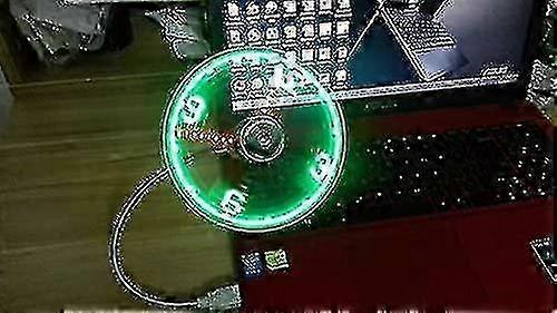 Led Usb Clock Fan With Real Time Display Function,usb Clock Fans,silver(clock)