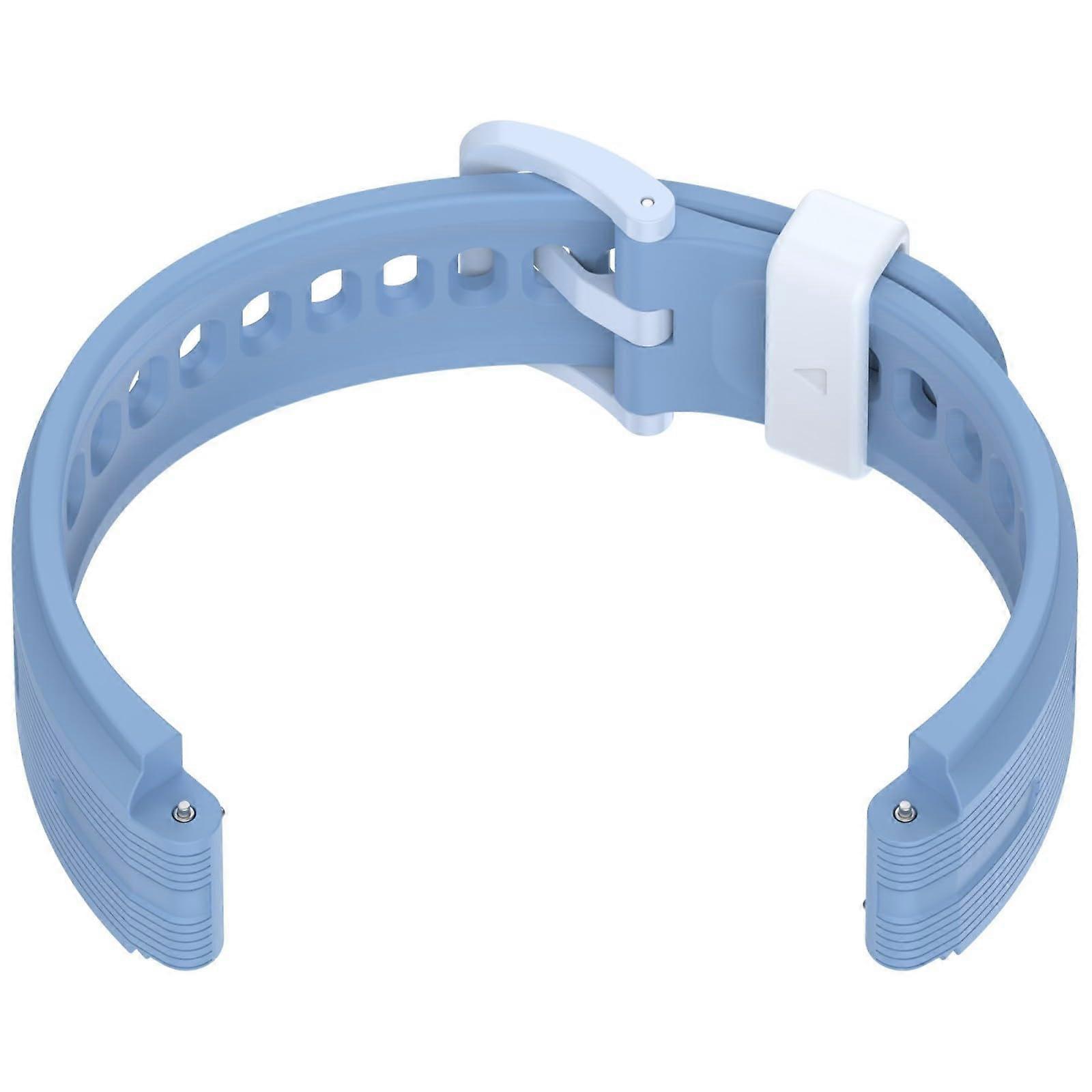 Blue Soft 15mm Breathable Smartwatch Band for Kids with Easy Installation Tool