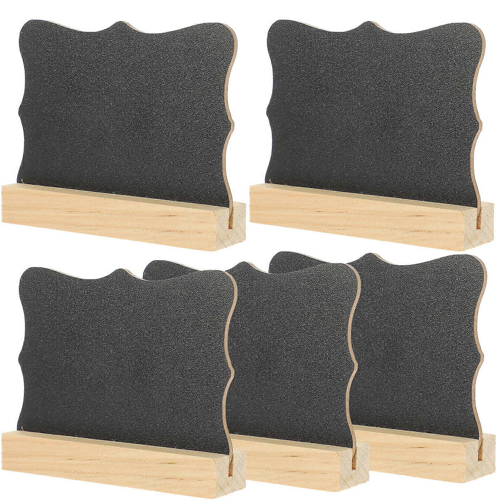 Double Side Blackboard Mini Chalkboards Signs for Writing Use 5Pcs