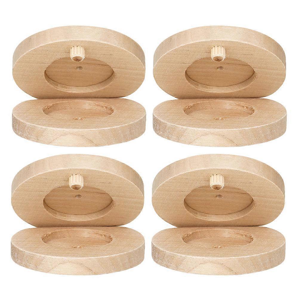 Percussion Instruments for Kids Wooden Castanets 2Pairs Small Set