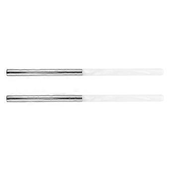 Weißer Nailart-Liner-Stift für Nailart, 2-teiliges Set Dreieckpinsel mit komfortablem Griff