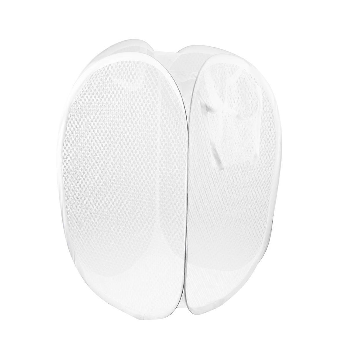 Mesh Folding Laundry Basket Portable Clothes Basket for Home Use 2Pcs