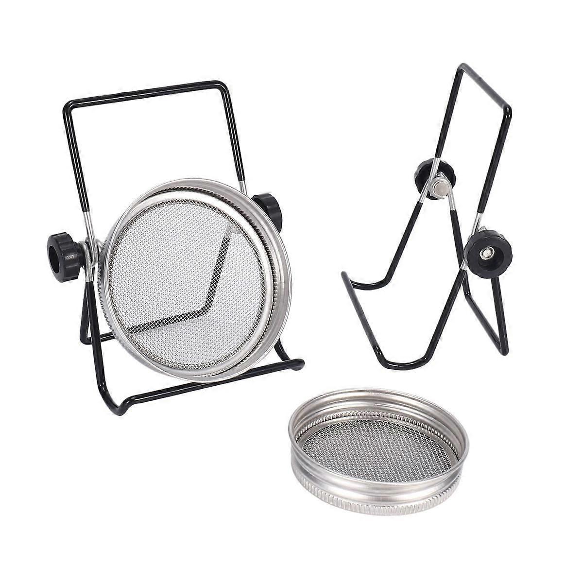 Sprouting Mesh Kit - 4 Pcs Sprouting Stainless Steel Screen 2 Sprouting Pack Foldable Adjustable