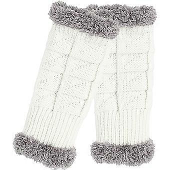 Gants demi-doigts confortables pour la protection, 1 paire, blancs, accessoires d'hiver