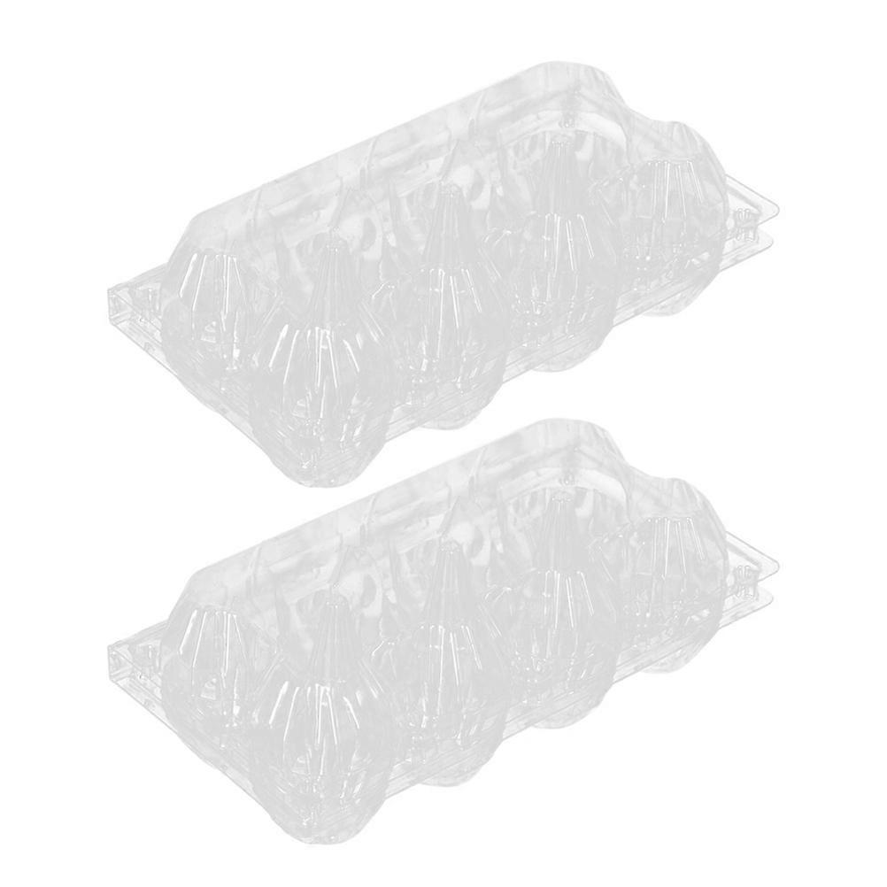 Egg Storage Box Transparent Plastic 8 Grids Container for 30Pcs Eggs