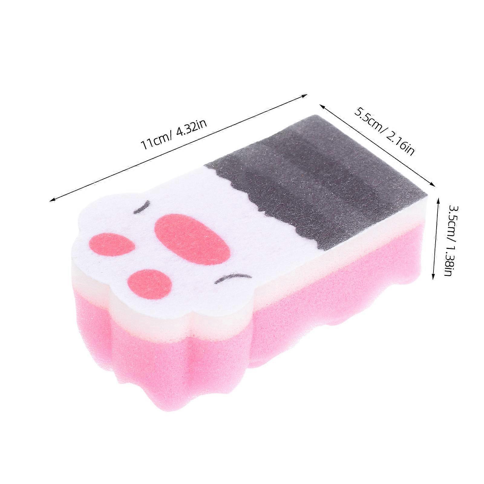 Cat Claw Sponge Kitchen Cleaning Sponge for Dishwashing 3Pcs Thickened Cloth
