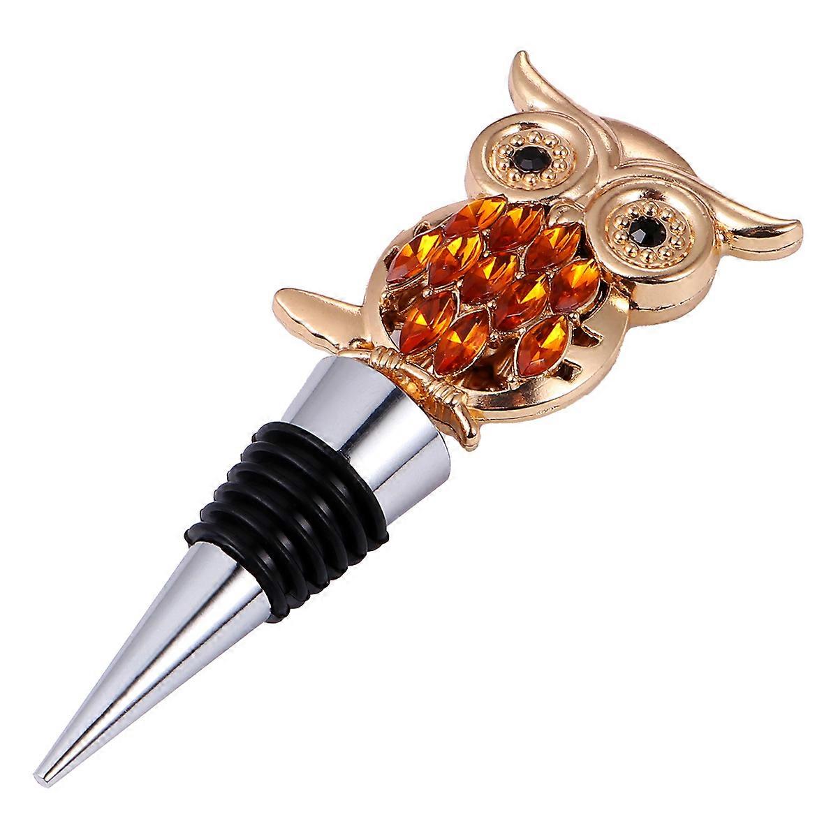 Creative Owl Stoppers for Use 1Pcs Silver Beverage Plug