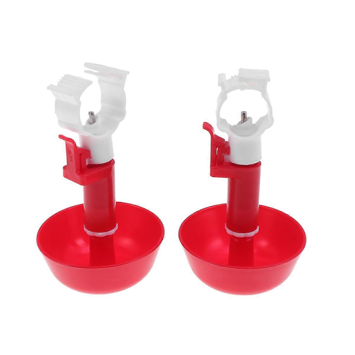 Chicken Water Drinking Cups Automatic Feeder with Adjustable Water 10Pcs