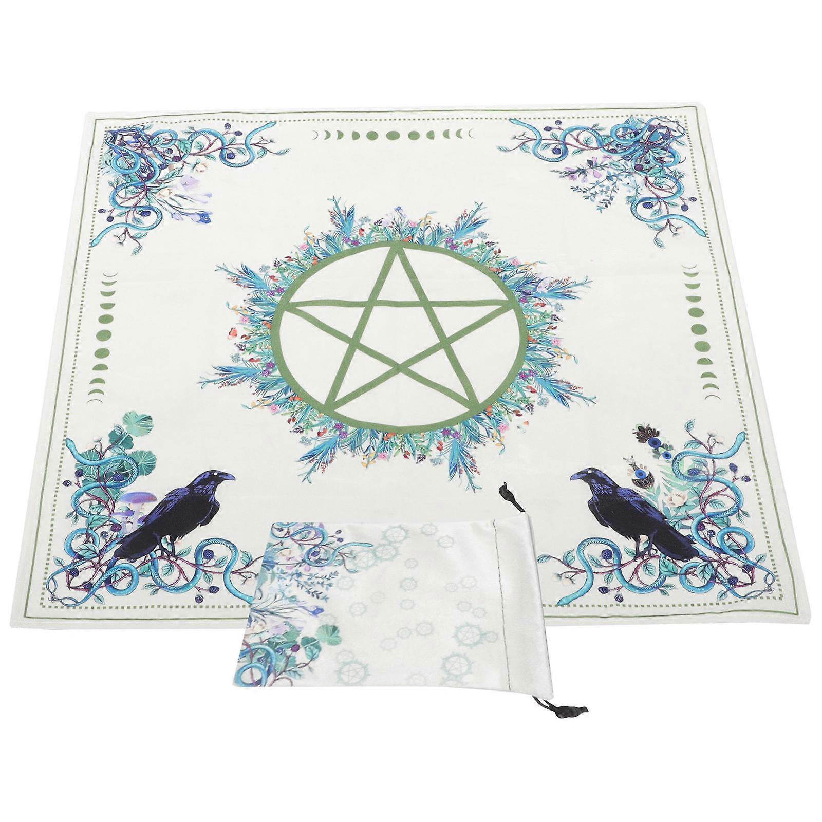 Tarot Game Tablecloth Prop for with 2Sets Assorted Color