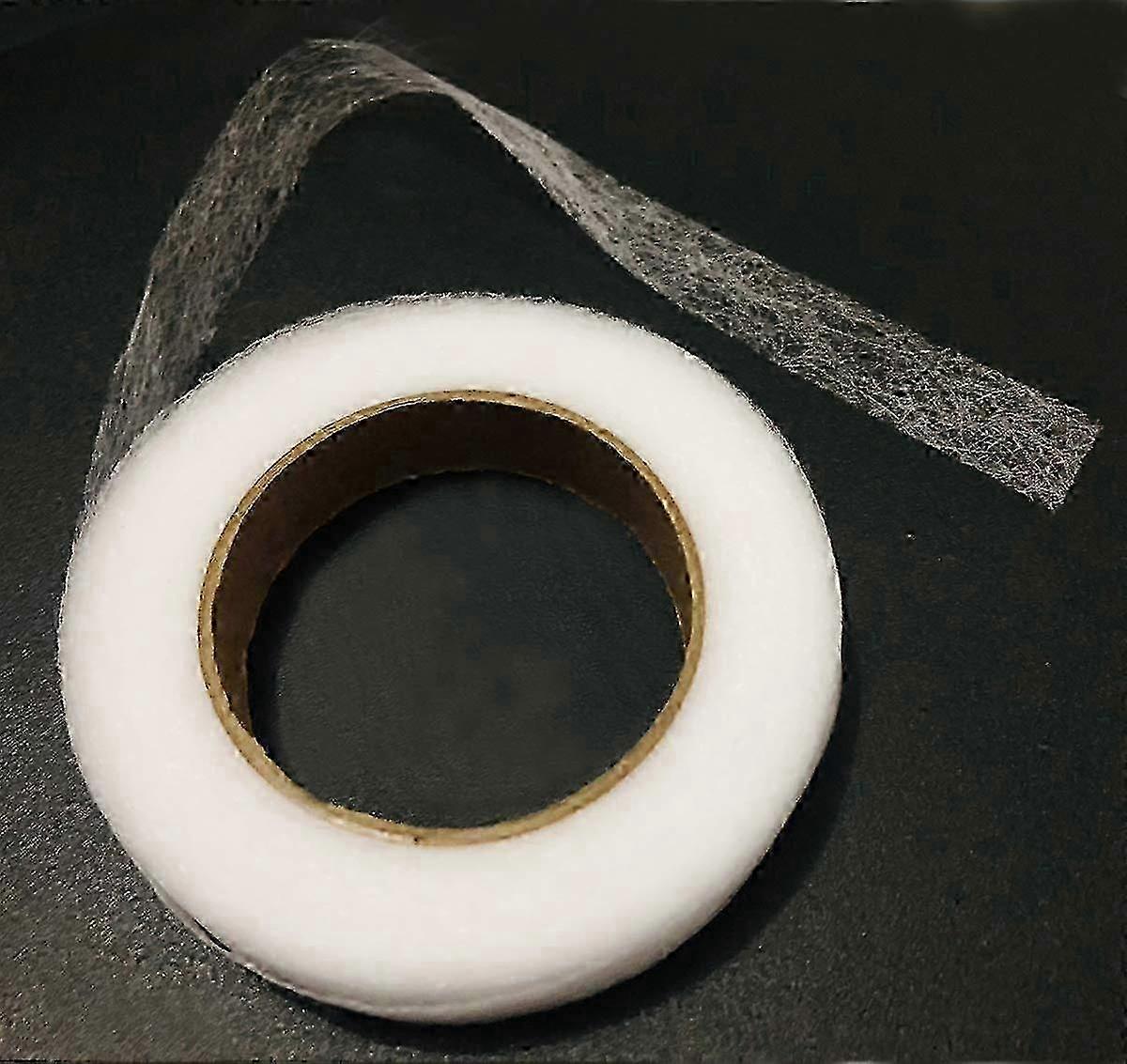 2pcs Hem Iron-On Adhesive Tape Fabric Fusing Tape Each 27 Yards Length 0.59inch/1.5cm Width