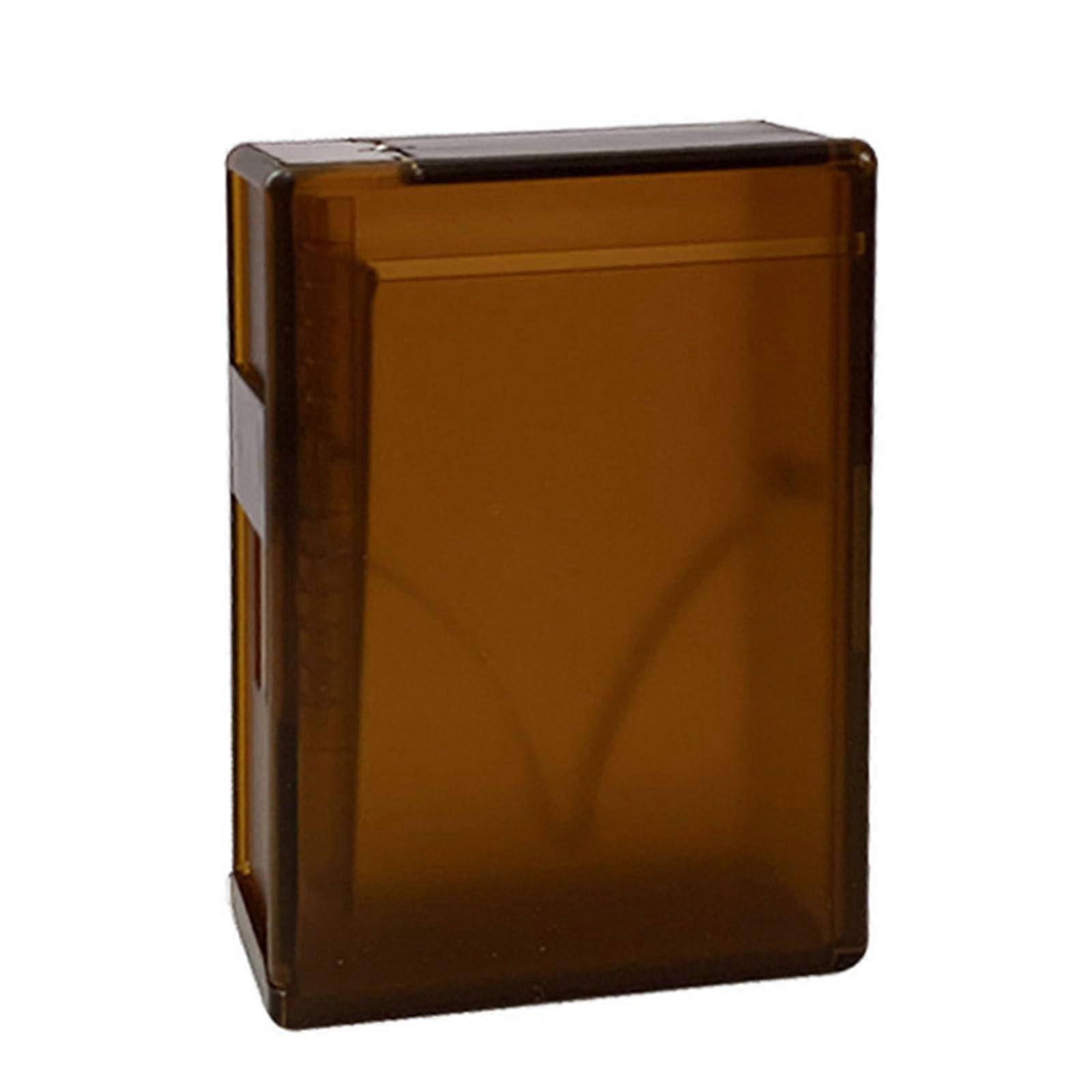 Automatic Cigarette Case with Ejection, Moistureproof Crushproof Frosted Translucent ABS, Holds 20