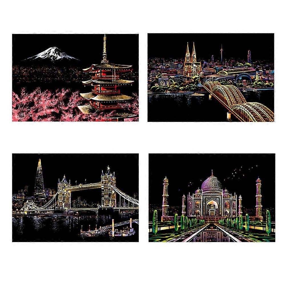 Adults Scratching Drawing Handmade Decompression Tool with DIY Craft