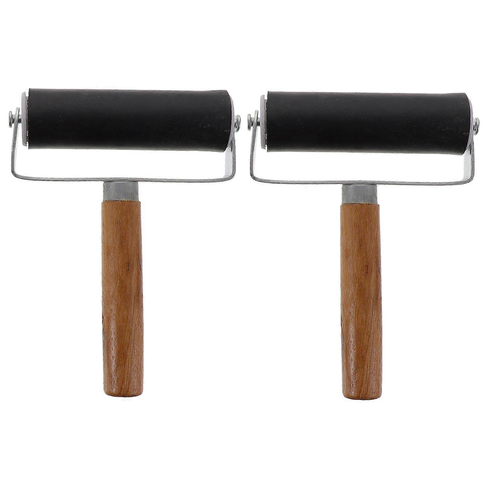 Printmaking Roller Tool for Art Ink Rolling 6Pcs Handheld Glue Rollers