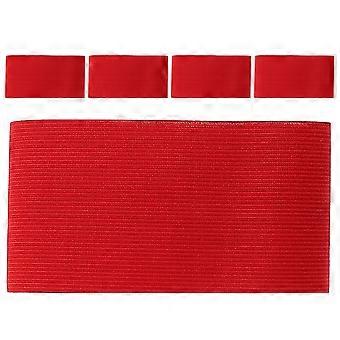 5pcs Soccer Captain Armband: Football Elastic Armband Adjustable Captain Bands Football Basketball Player Bands Youth Team Sports Accessory