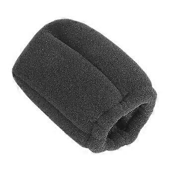 Copertura in spugna per asciugacapelli per la protezione dei capelli, 1 pezzo, colore nero, con diffusore di calore.