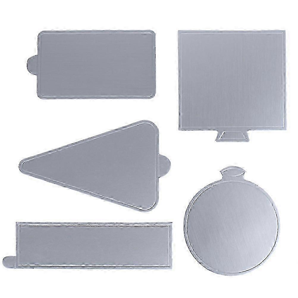 Cake Tray Paper Silver Large Mousse Mats Rectangular Displaying Eco-Friendly 100Pack
