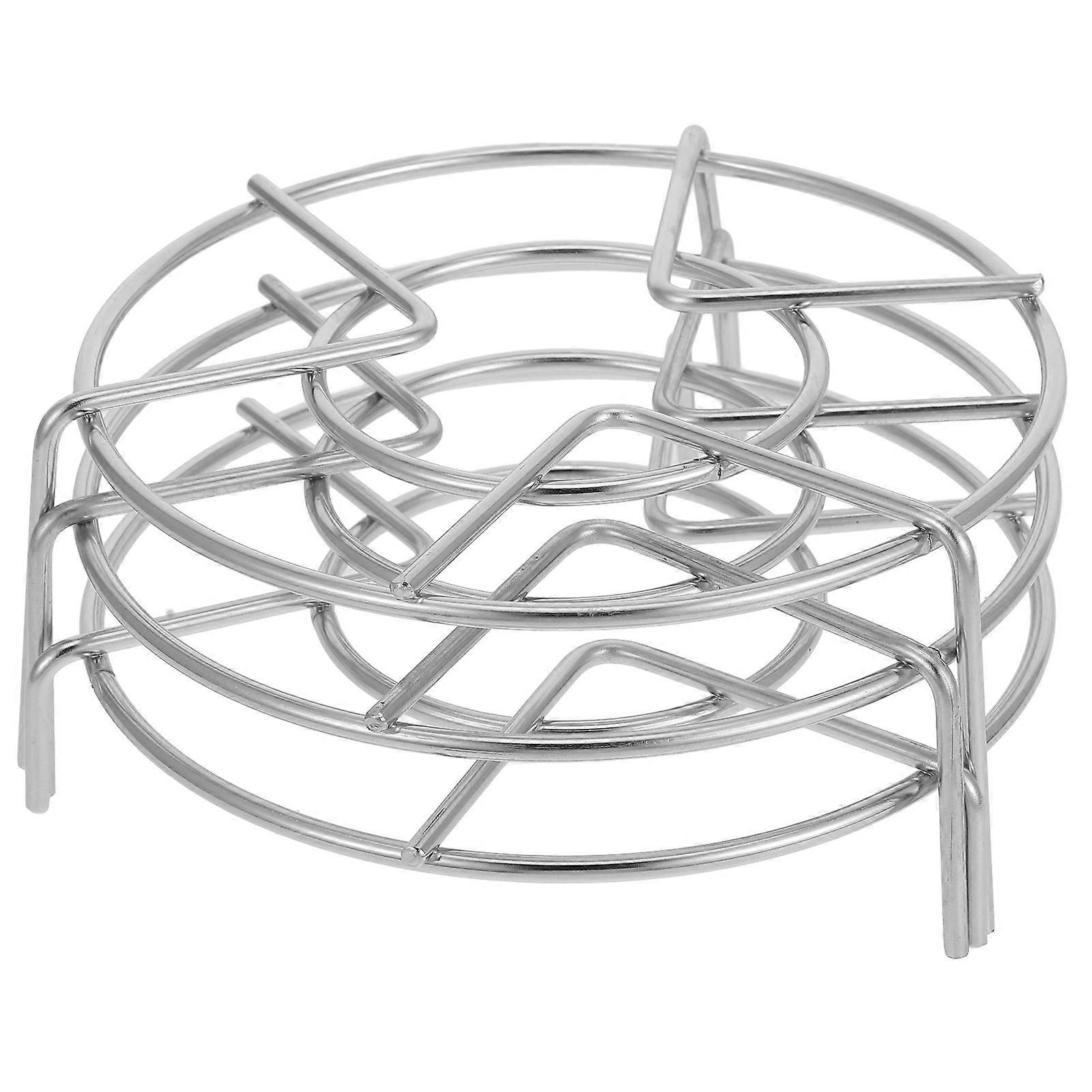 3Pcs Stainless Steel Steaming Rack Multi-Function Egg Steamer Stand for Kitchen