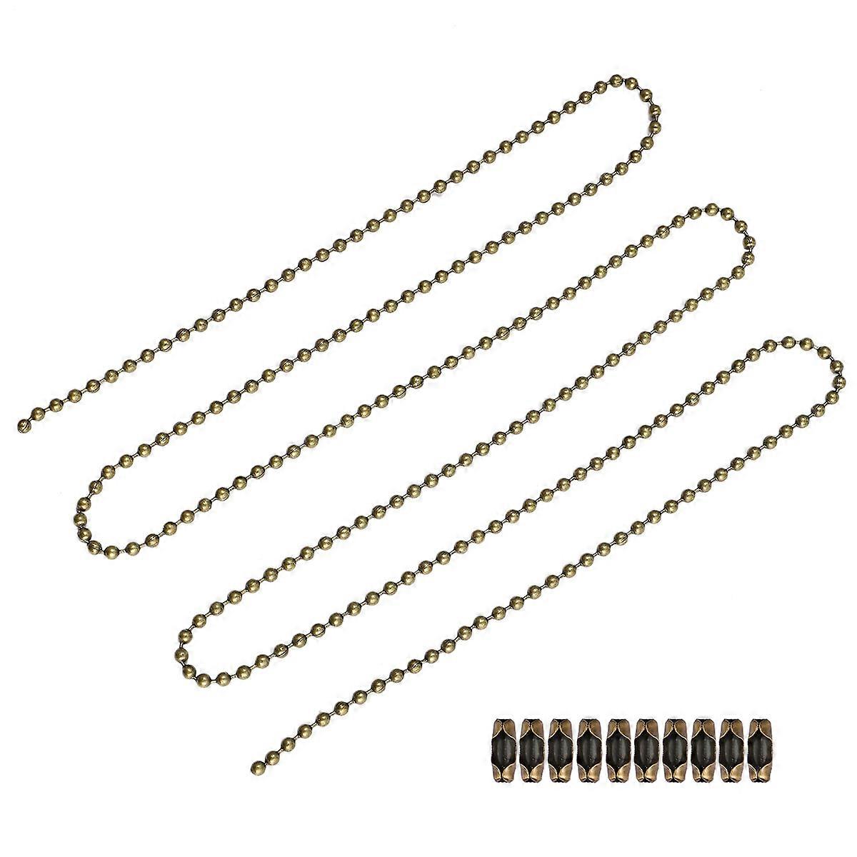 Ceiling Fan Pull Chain Replacement with 20Pcs Connection Buckles for Light 1 Meter
