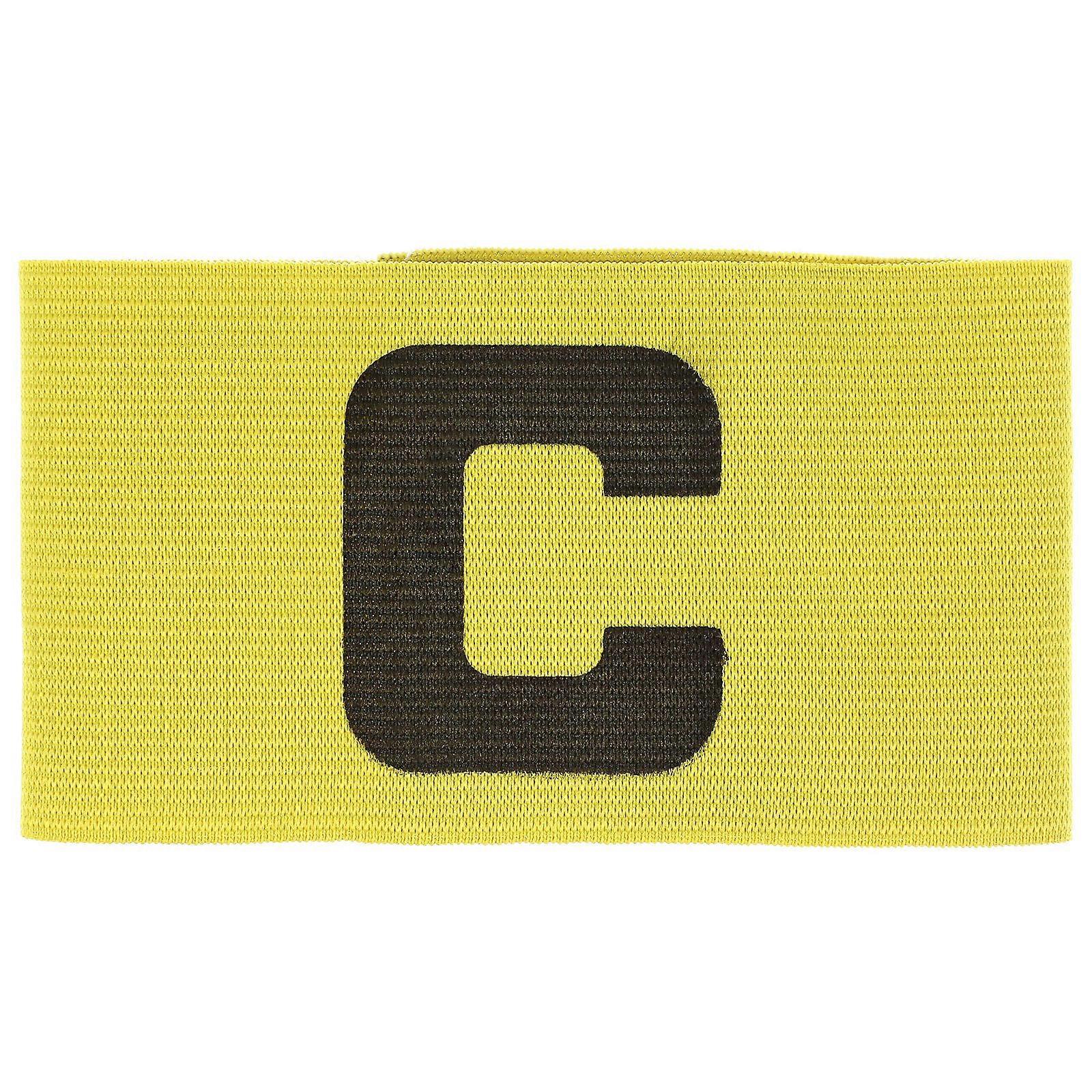 Kapitänsbinde, verstellbare Fußball-Armbinde, gelb