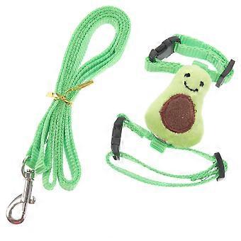 Green Bunny Harness Set for Small Animals with Leash