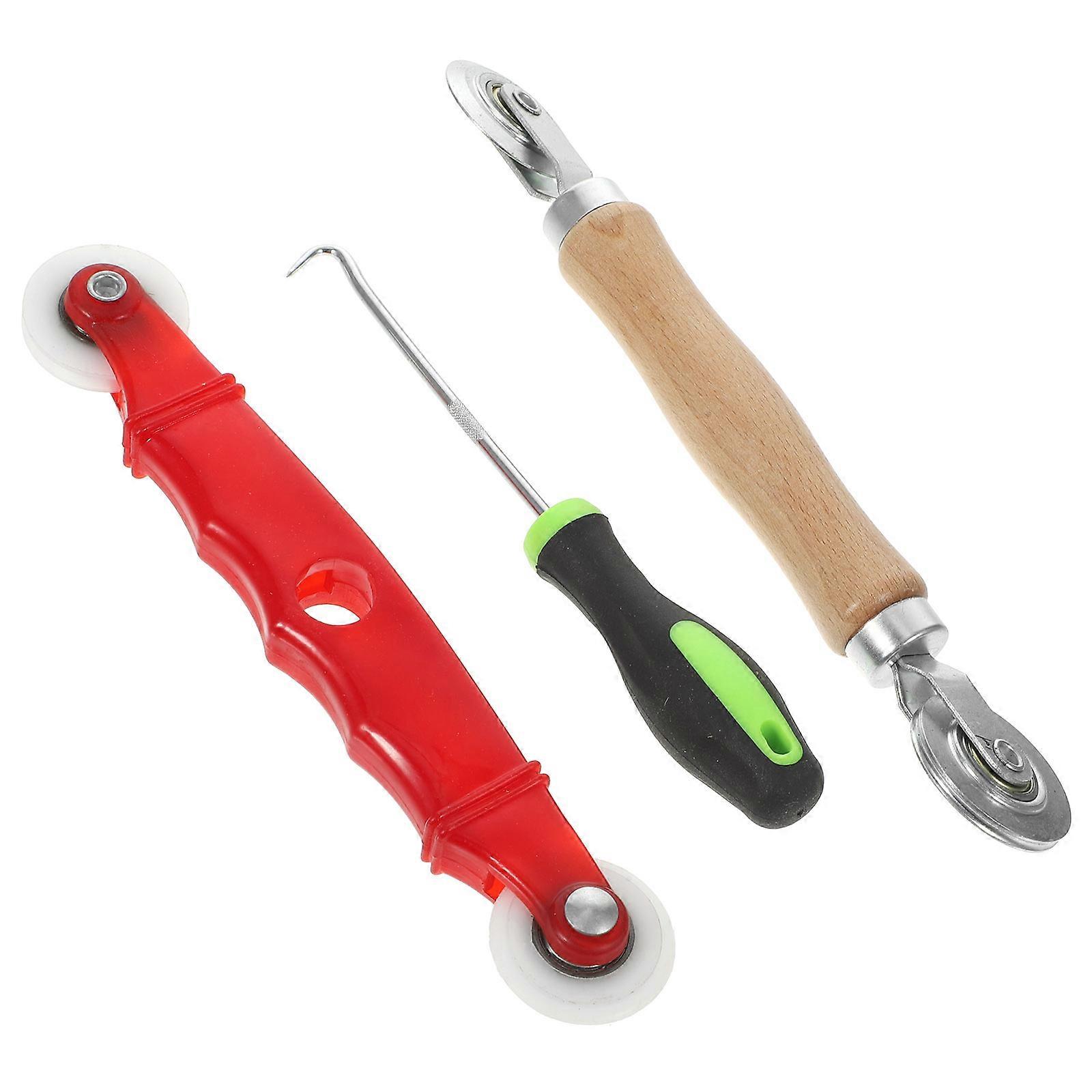 1 Set Screen Repair Tools Window Spline Removal Hook Screen Roller Tools with Bearing