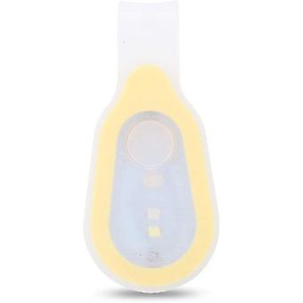 Mini Running Light, Waterproof Outdoor Portable Mini Running Light Led Night Running Clip On Light Silicone Clip Lampyellow