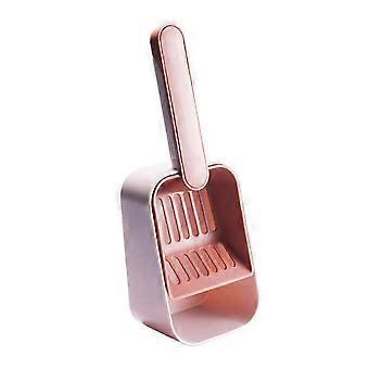 Cat Litter Scoop with Sifter Large Capacity Durable Design Detachable Dustpan Ergonomic Handle Red RN