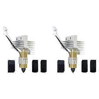 2X compatible with Centauri Carbon Ceramic Hotend 0.4mm Hardened Steel Nozzle-Extruder Hot End with Extra Silicone Sock+Nozzle Brush