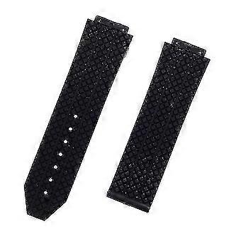 Uhrenarmband kompatibel Hublot Big Bang Silikon 24mm 25mm wasserdichte Herren Uhrenarmband Uhrenkette Uhrenzubehör Kautschuk Uhrenarmband Kette