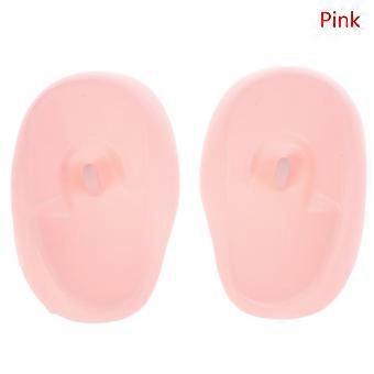 2 stuks siliconen oorbeschermers voor haarkleuring, waterdicht, geschikt voor de kapper of als oorkapje, ideaal voor onder de douche of als stylingaccessoire.