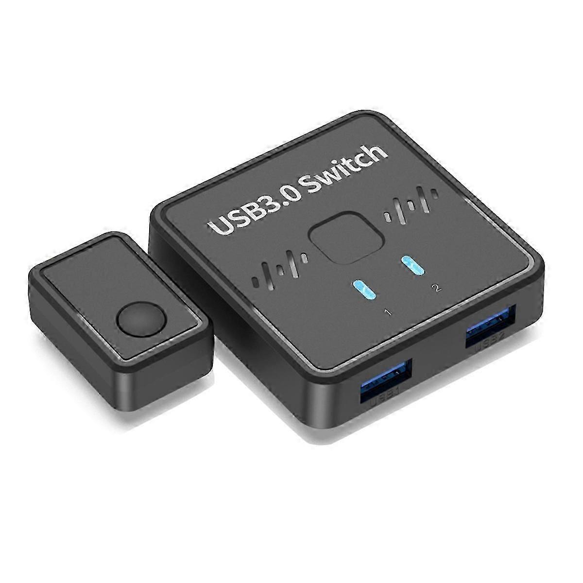 USB 3.0 Printer Sharer Switch 2 in 1 Out 2 Computers Share 1 Printer Udisk Mouse Keyboard Hard Disk External Controller