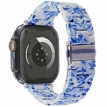 Pulseira de Relógio de Resina para Apple Watch Series 10 Ultra 9 8 7 SE 6 5 4 3 2 1 46mm 49mm 45mm 44mm 42mm Pulseira de 3 Contas