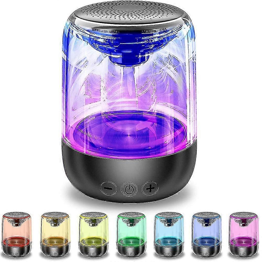 Crystal Glass Wireless Bluetooth Speaker Stylish Bass Computer