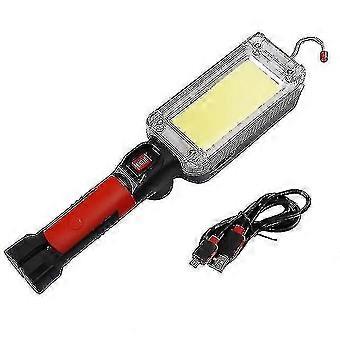 Led Flashlight Rechargeable Work Lantern Inspection Lamp Spotlight Torch Camping Light With Magnetic Hanging Hook
