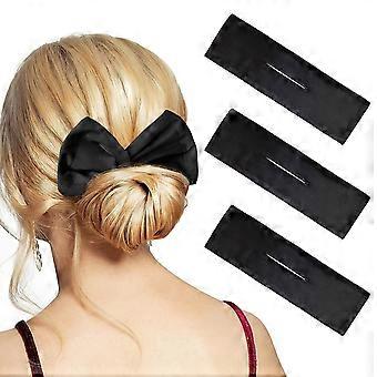 3 Pieces Hair Bun Maker Deft for Twister, Flexible Donut Bun, Lazy Curler Clips, Deft Bun Hair Tie French Twist Hair Bun, Hair Styling Accessories for