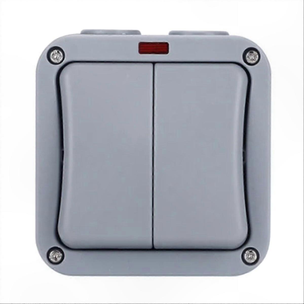 IP66 Waterproof Wall Switch 220V On Off Security Button (B)