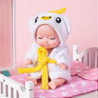 Princess Doll in Plush Bathrobe with Duck Hood, Soft Cuddly Baby Doll for Kids Age 3+, 25 cm, Assorted Colors