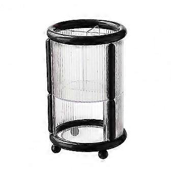 Opbergdoos met vakjes voor make-upborstels, decoratieve houder voor make-upborstels, cosmetische borstelorganizer voor kaptafels.