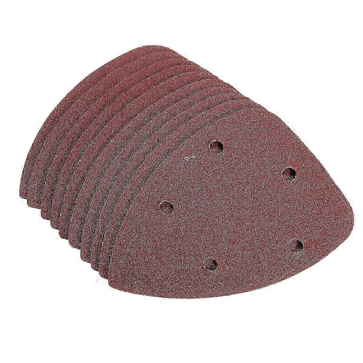 50 PCS Sanding Triangle Sanding Sheets Hook Loop Sanding Discs Triangular Sanding Discs